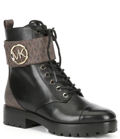 michael kors beige black shoes|Michael Kors open toe boots.